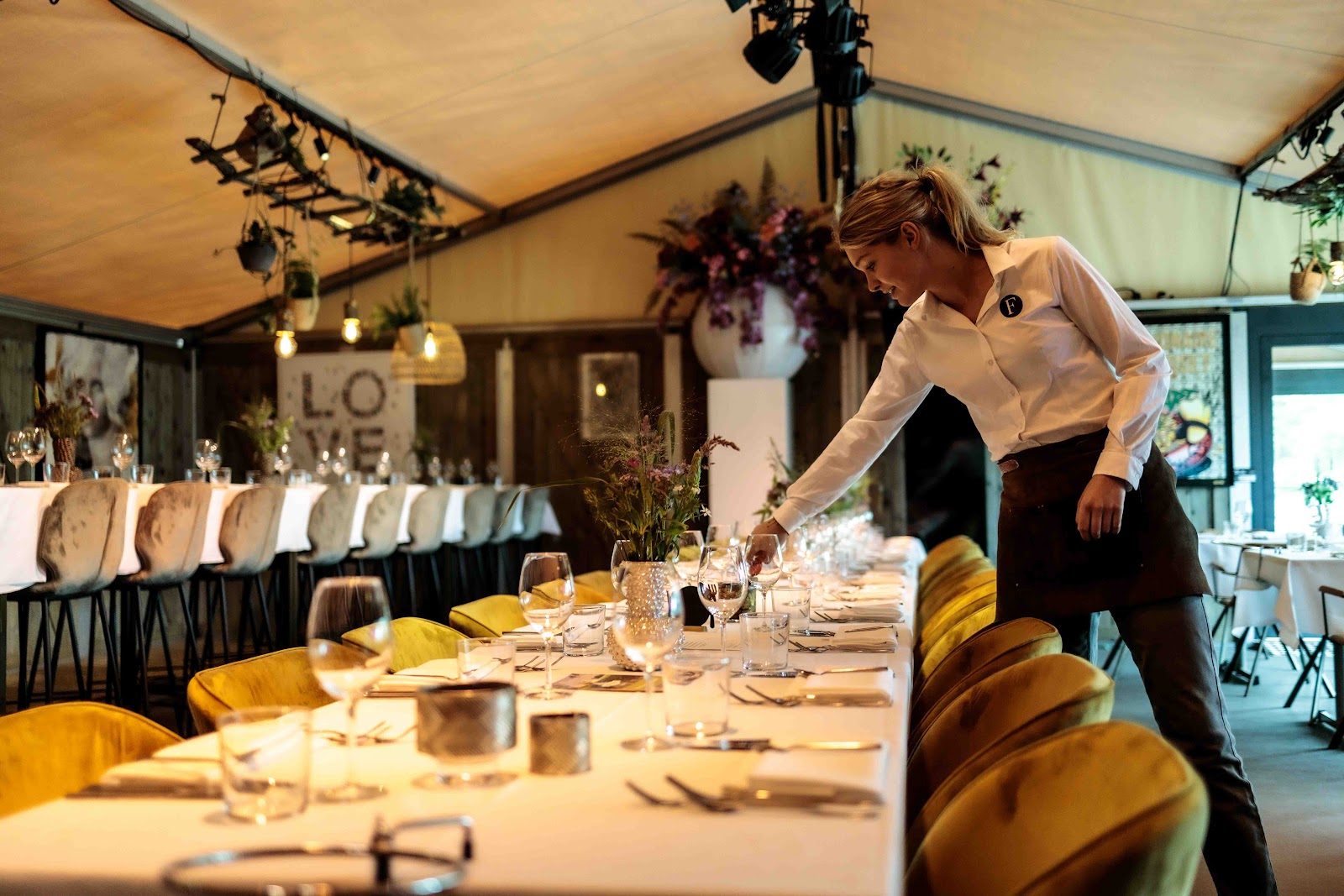 Foto van Pop-up restaurant Asperges in het veld Prinsenbeek