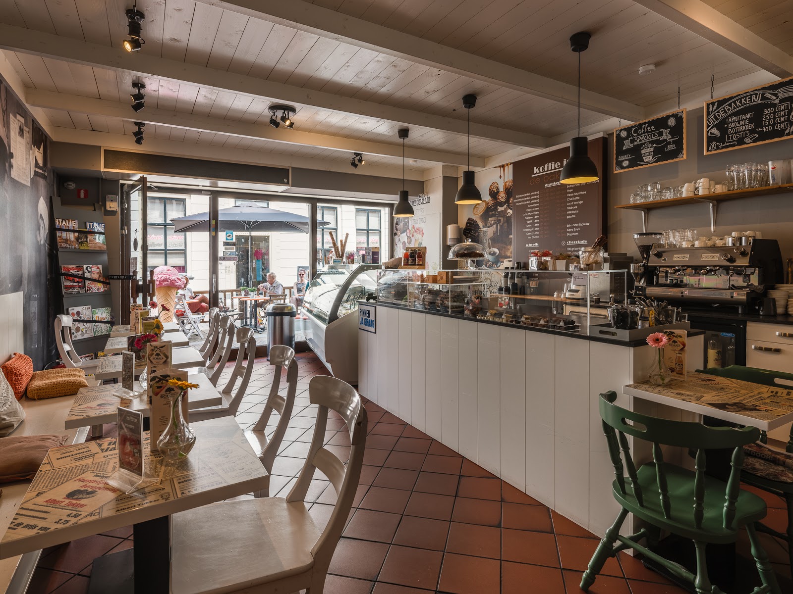 Foto van Koffie in de bakkerij